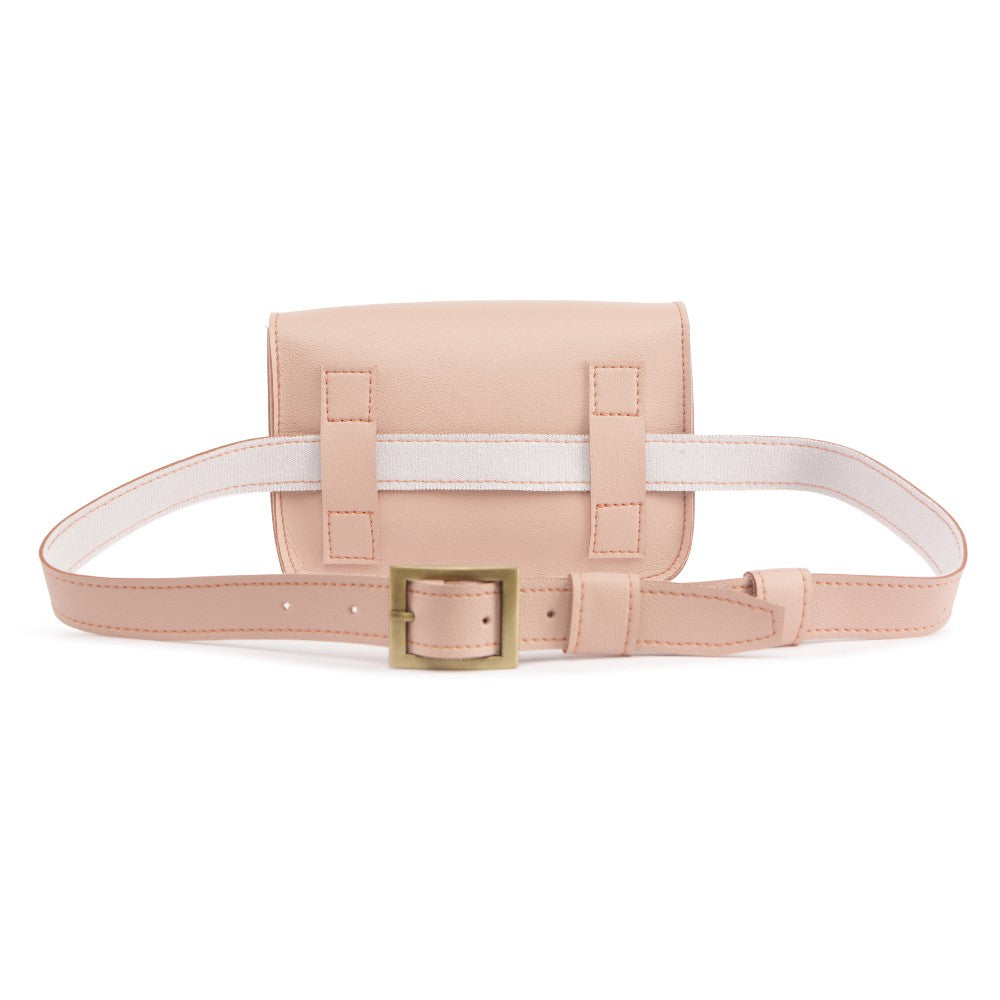 Pink Vegan Leather Clutch