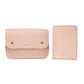 Pink Vegan Leather Clutch