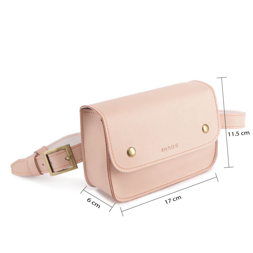 Pink Vegan Leather Clutch