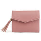 Pink Vegan Leather Clutch