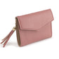 Pink Vegan Leather Clutch