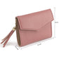 Pink Vegan Leather Clutch