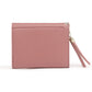 Pink Vegan Leather Clutch