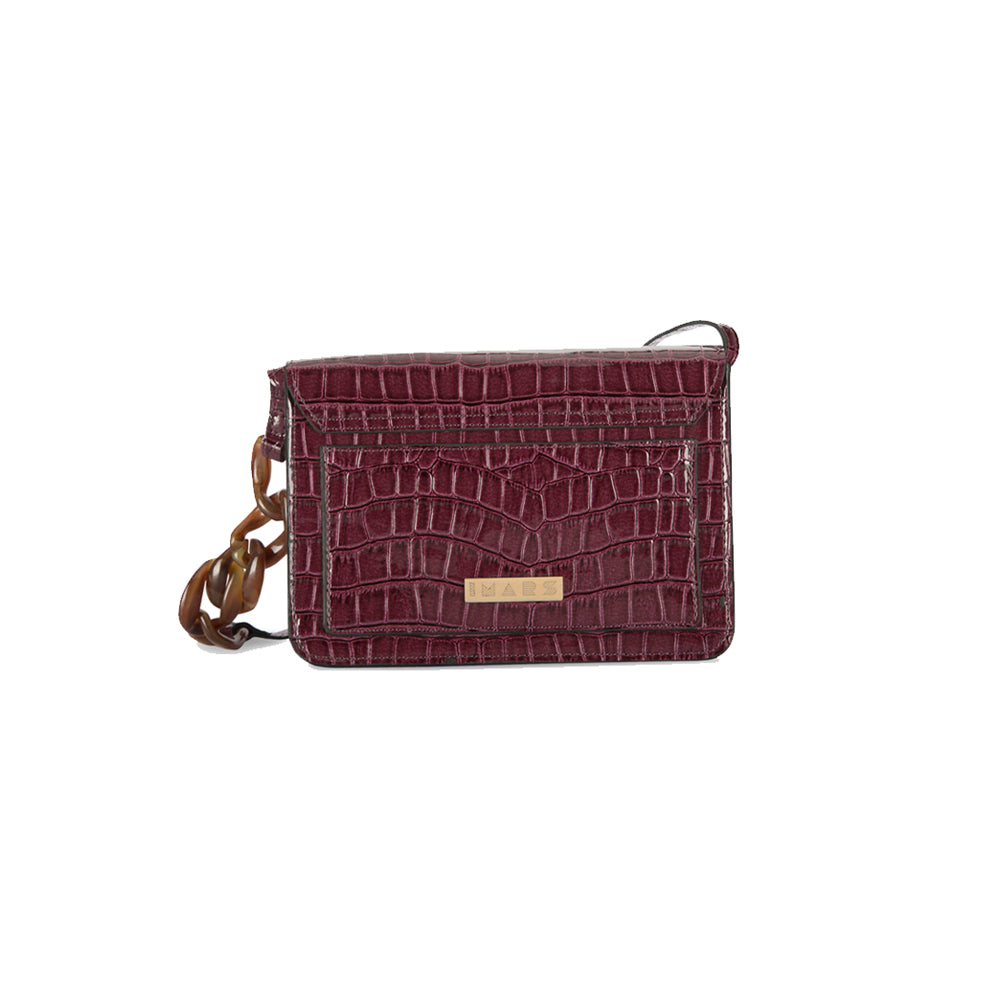 Maroon Vegan Leather Sling Bag