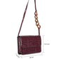 Maroon Vegan Leather Sling Bag