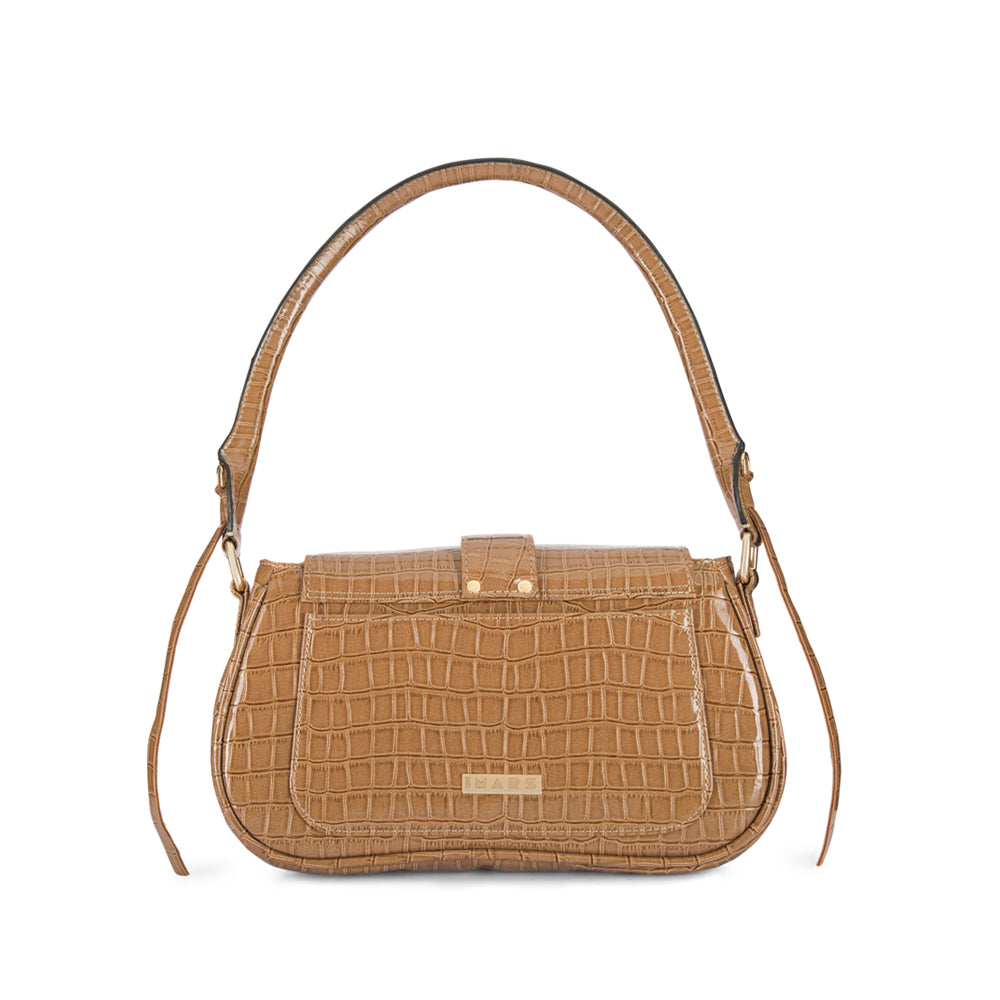 Tan Vegan Leather Hand Bag