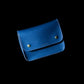 Blue Vegan Leather Clutch