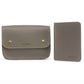 Grey Vegan Leather Clutch