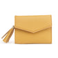 Yellow Vegan Leather Clutch