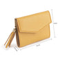 Yellow Vegan Leather Clutch