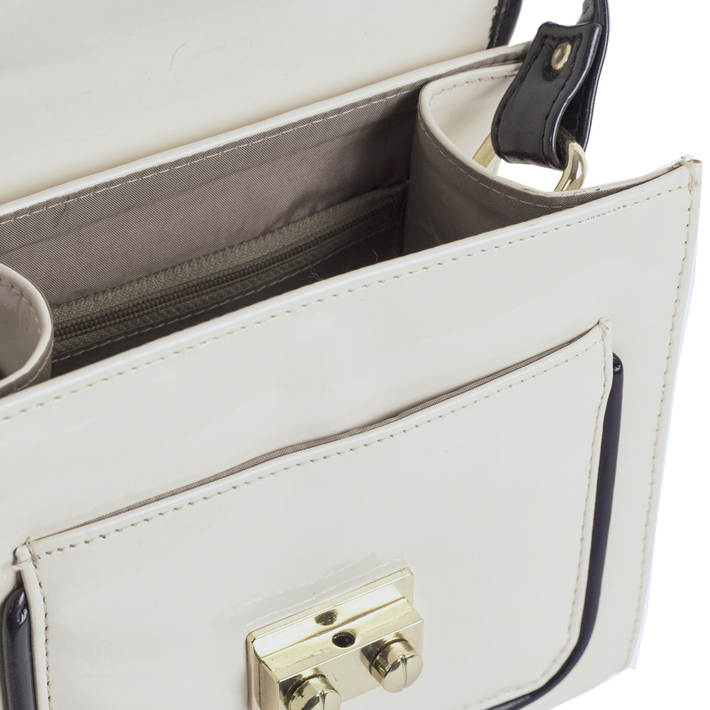 Ivory Vegan Leather Bag