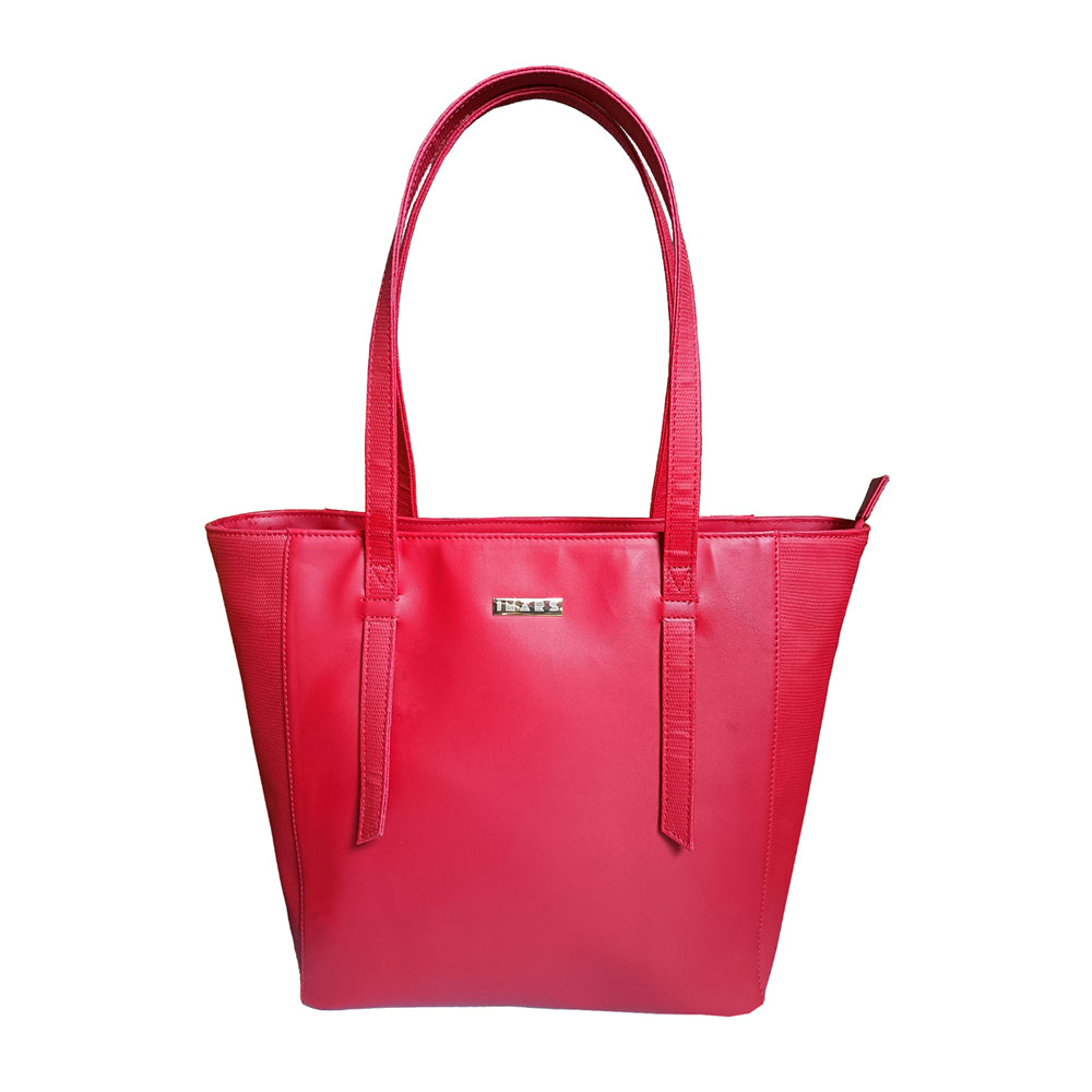 Red Vegan Leather Tote bag