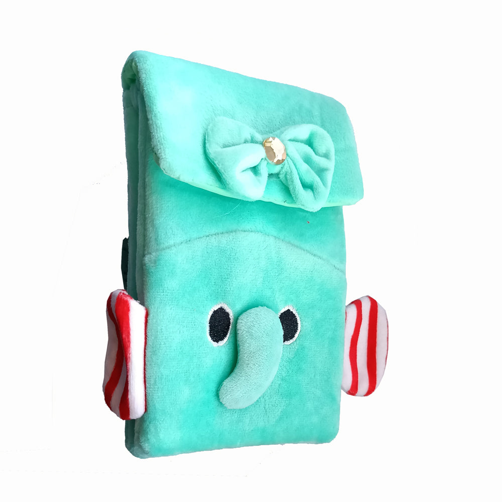 Green Fabric Kids Pouch