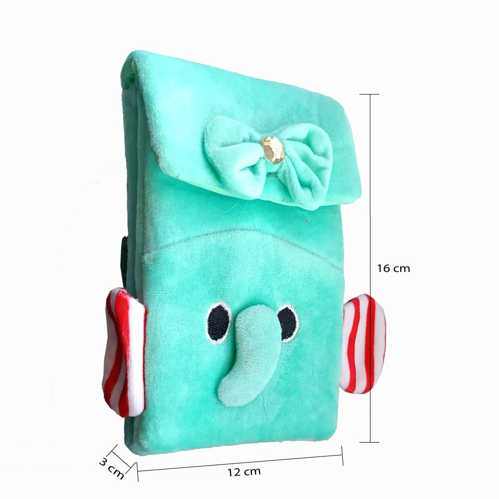 Green Fabric Kids Pouch