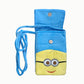 Yellow & Blue Fabric Kids Pouch