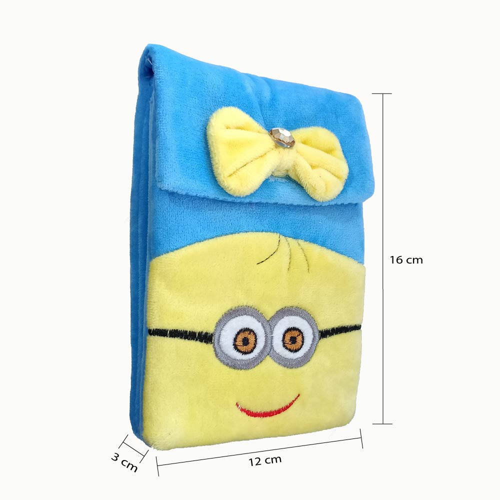 Yellow & Blue Fabric Kids Pouch