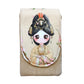 Beige Fabric Kids Pouch