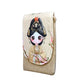 Beige Fabric Kids Pouch