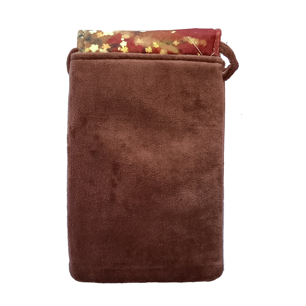 Brown Fabric Kids Pouch