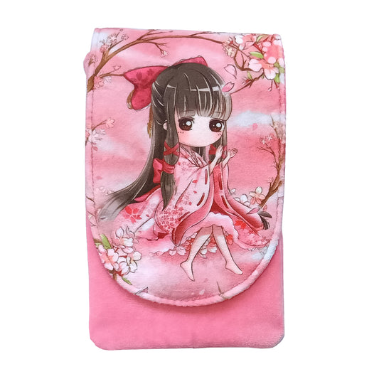 Pink Fabric Kids Pouch