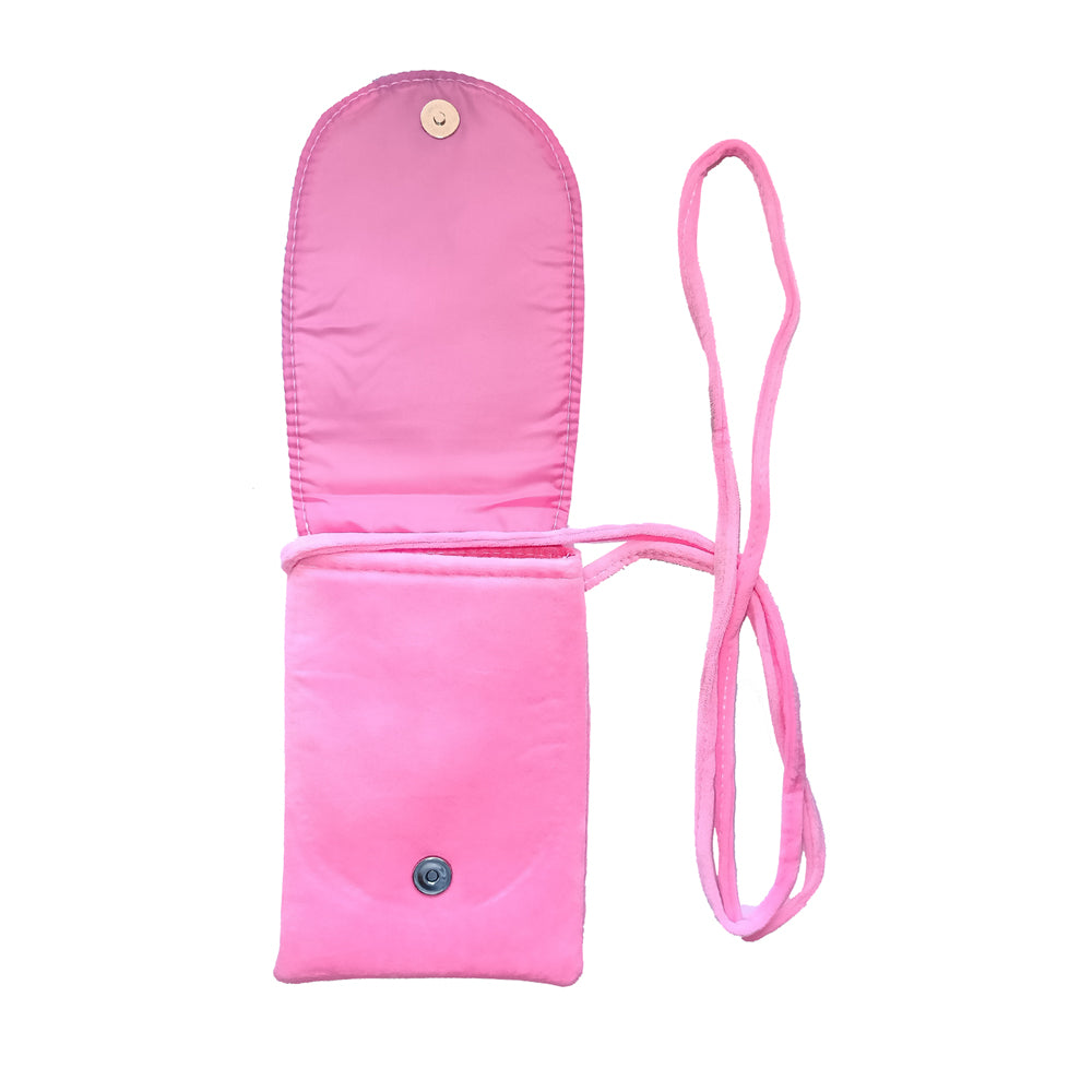 Pink Fabric Kids Pouch