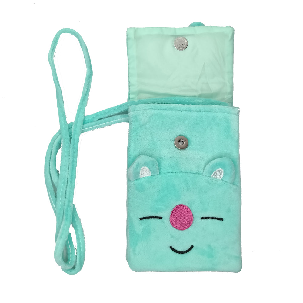 Green Fabric Kids Pouch