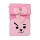 Pink Fabric Kids Pouch