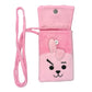 Pink Fabric Kids Pouch