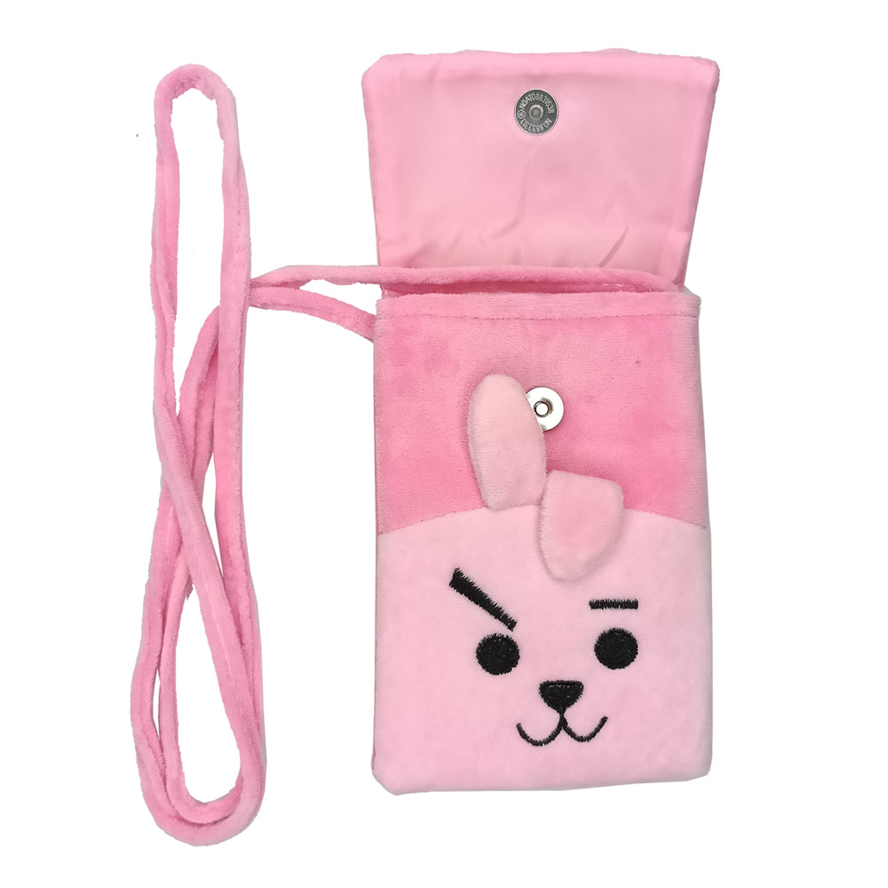 Pink Fabric Kids Pouch