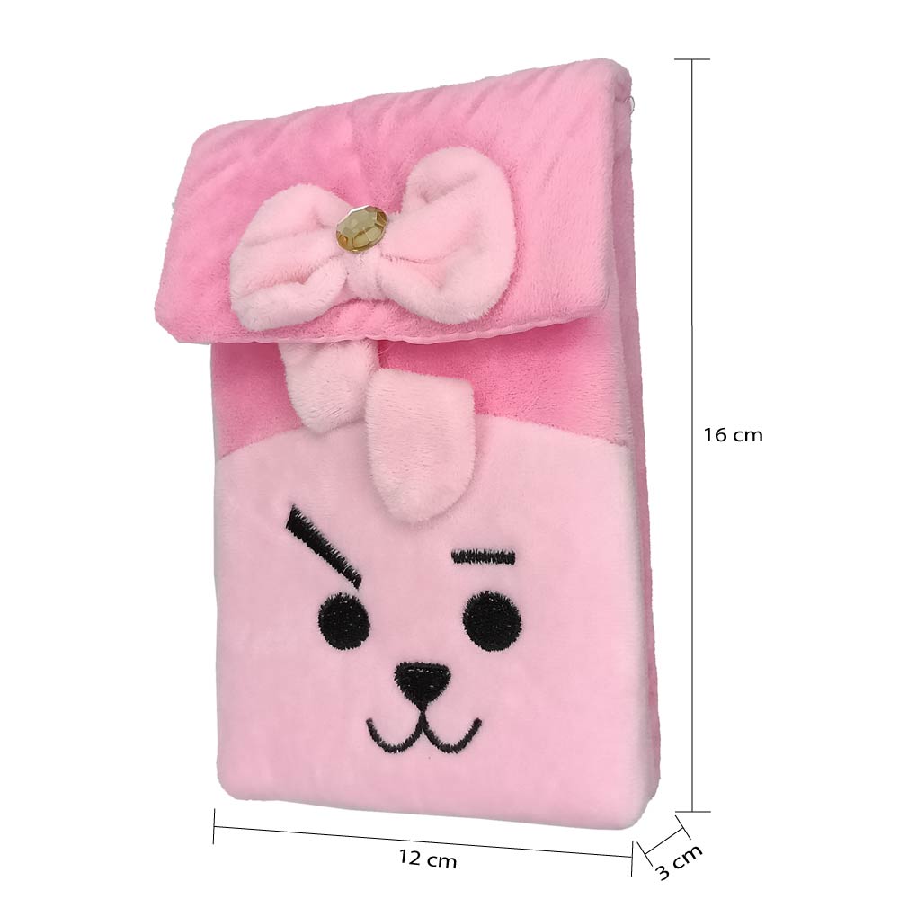 Pink Fabric Kids Pouch