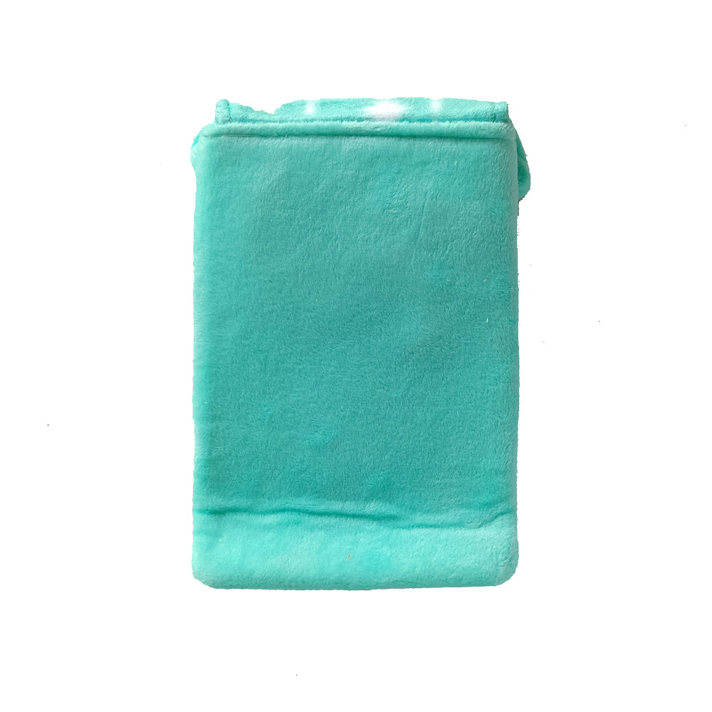 Turquoise Fabric Kids Pouch