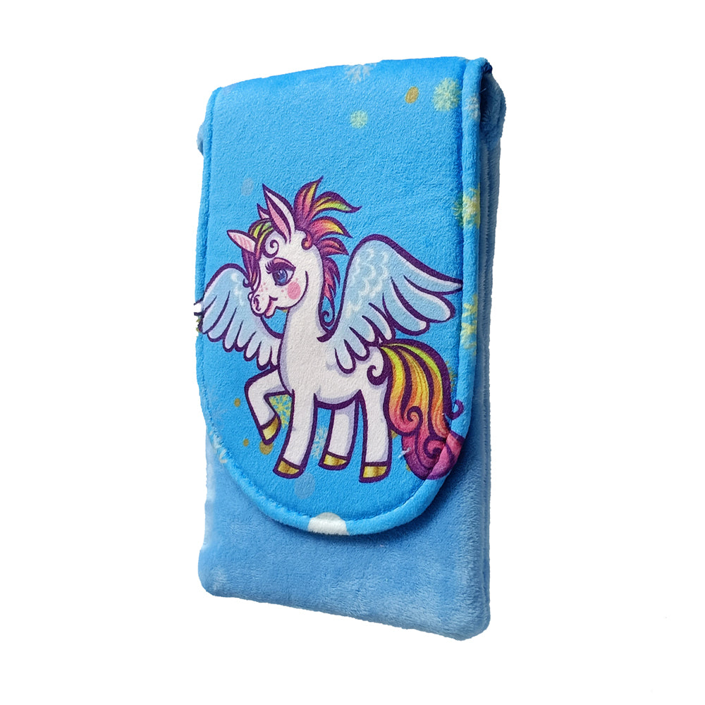 Blue Fabric Kids Pouch