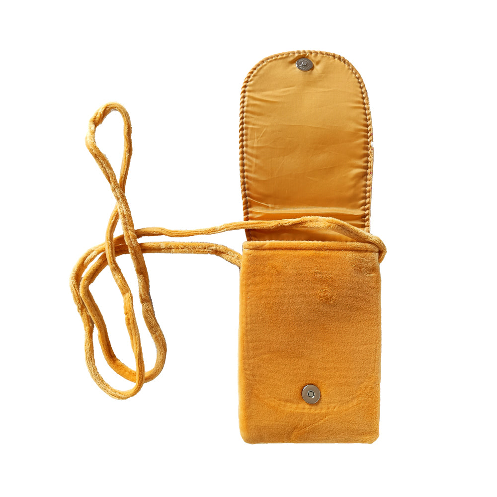 Yellow Fabric Kids Pouch