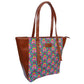 Multi-color Vegan Leather Tote bag