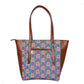 Multi-color Vegan Leather Tote bag