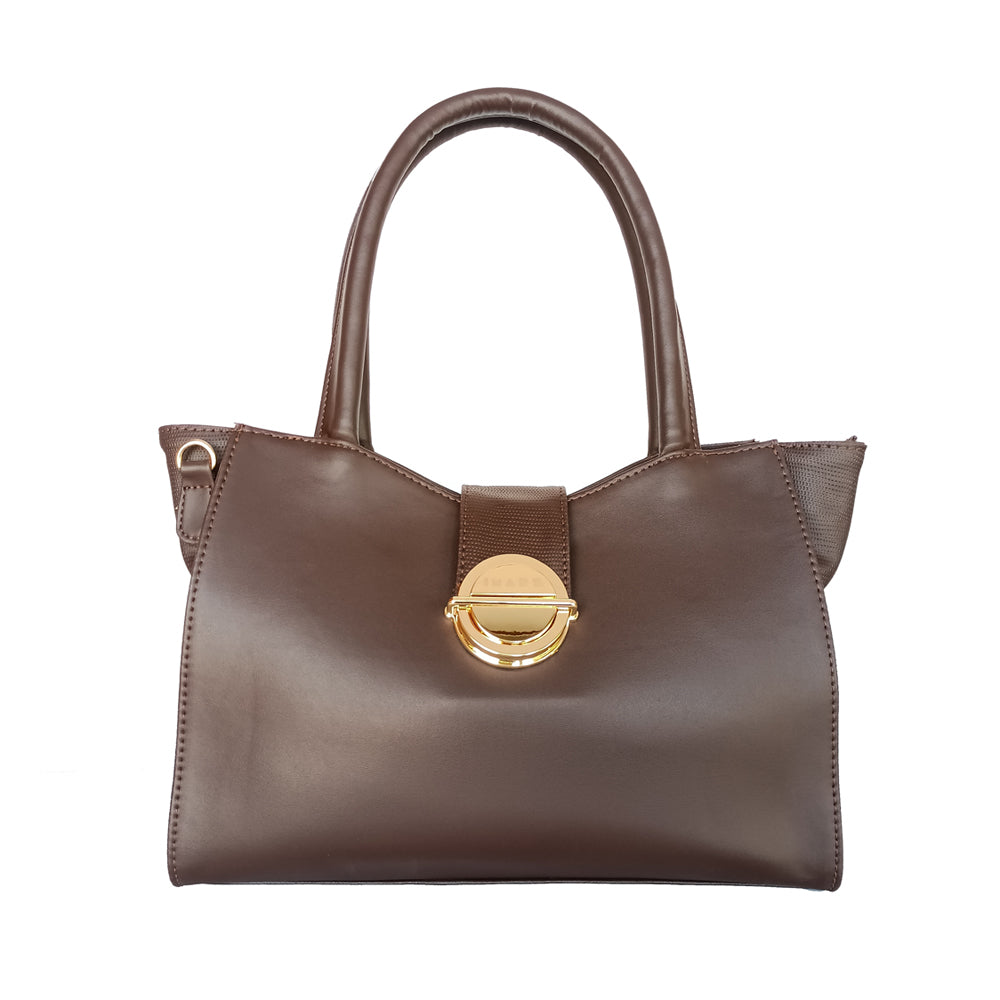 Brown Vegan Leather Hand bag