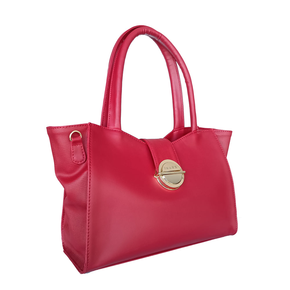 Red Vegan Leather Tote bag