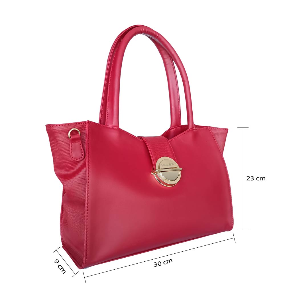 Red Vegan Leather Tote bag