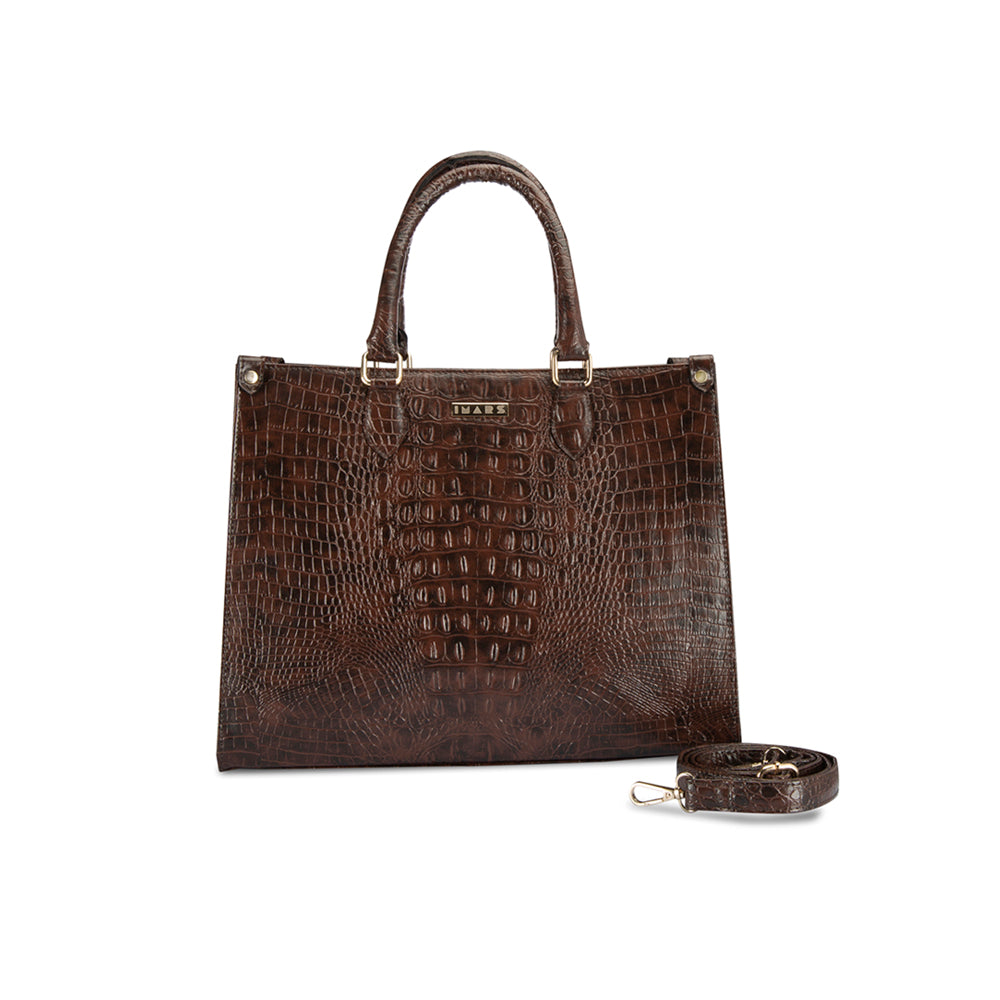 Brown Vegan Leather Tote bag