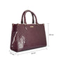 Maroon Vegan Leather Tote bag