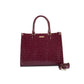 Maroon Vegan Leather Tote bag