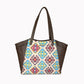 Multi Color Vegan Leather Tote bag