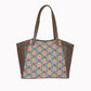 Multi Color Vegan Leather Tote bag