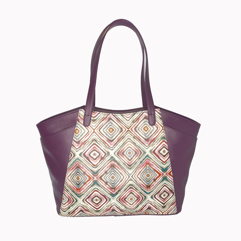 Violet Vegan Leather Tote bag