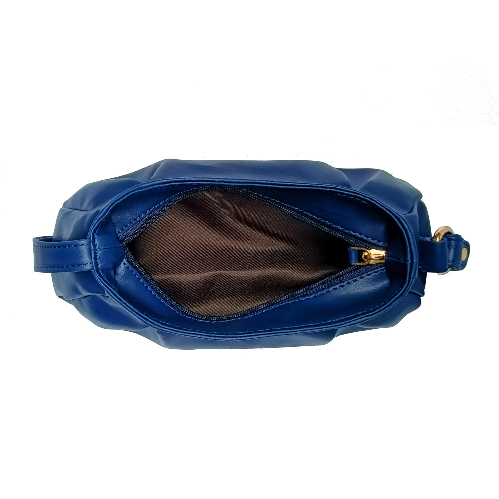 Blue Vegan Leather Tote bag