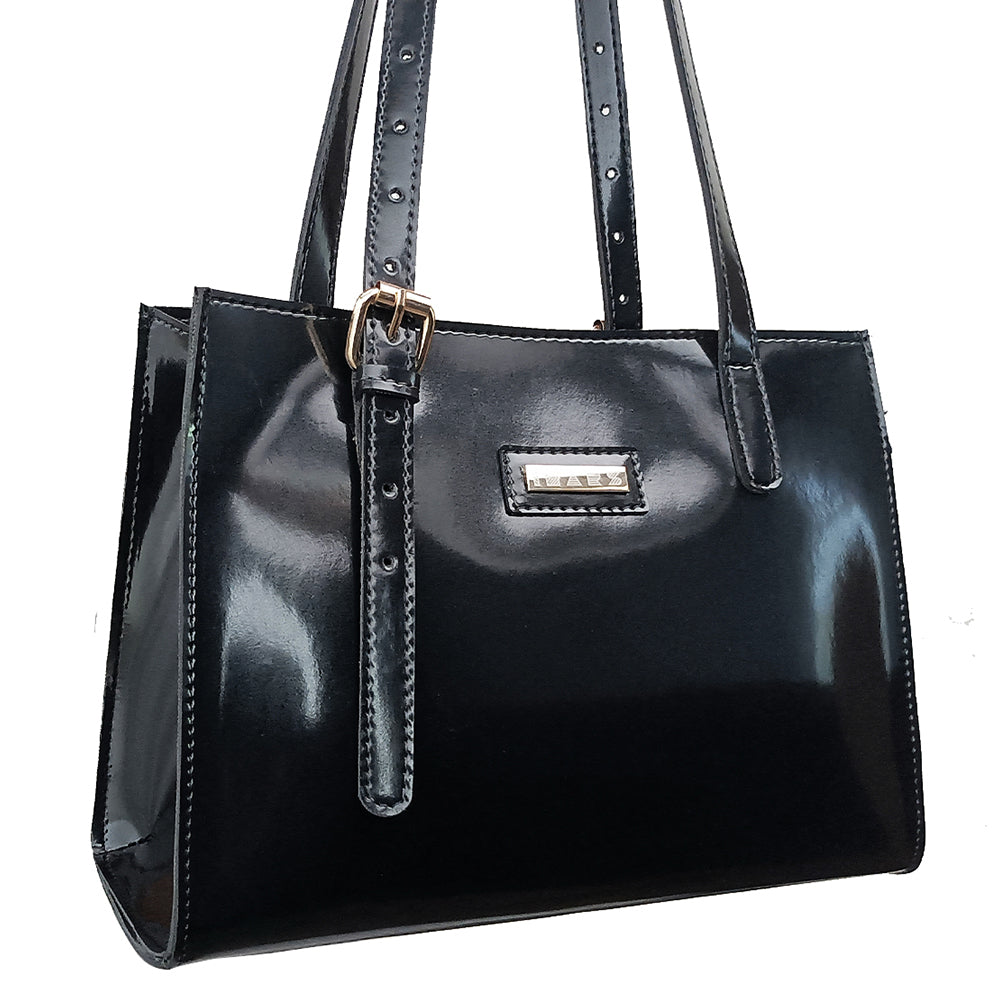 Black Vegan Leather Tote bag