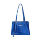 Blue Vegan Leather Tote bag