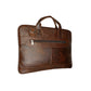 Brown Vegan Leather Laptop Bag