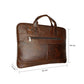 Brown Vegan Leather Laptop Bag