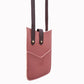 Dark Pink Vegan Leather Pouch